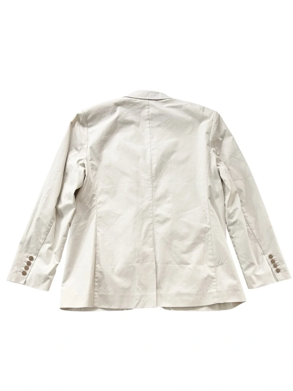 L.L. Bean signature collection plain weave tan blazer in Soapstone | size 46R
